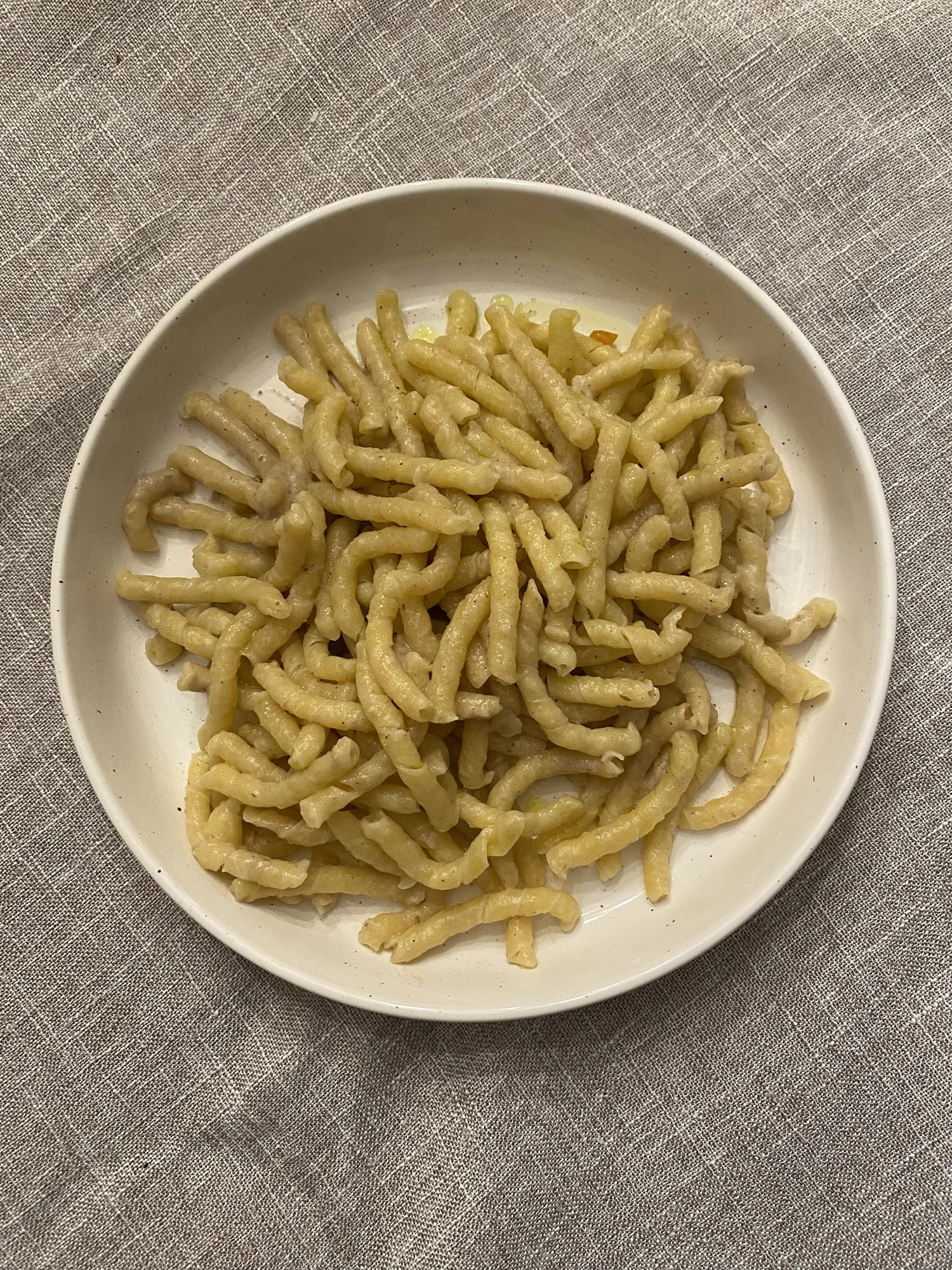 White Truffle and Porcini Mushroom Cream Busiate