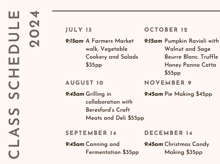 Cooking Classes