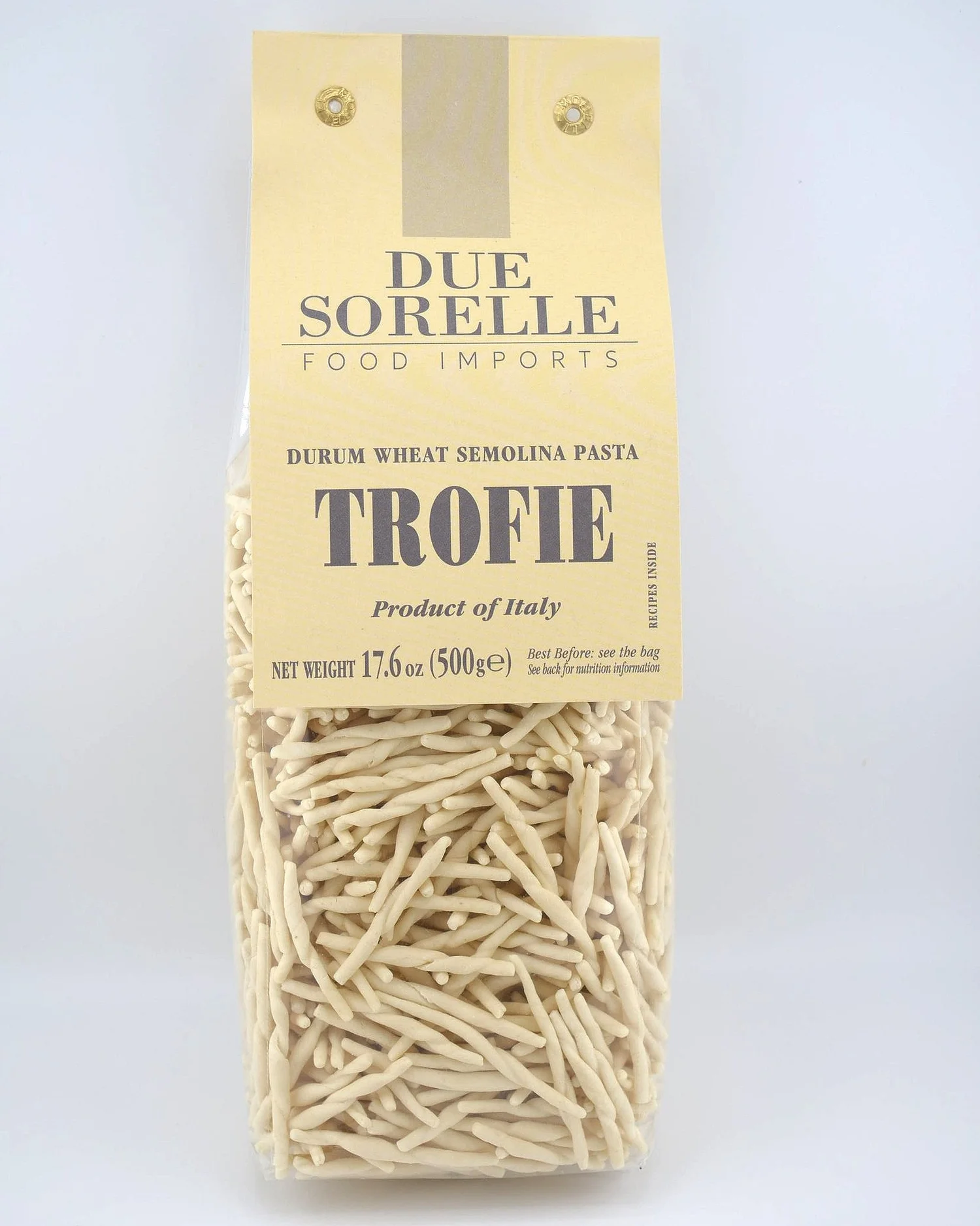 What is the pasta shape Trofie?