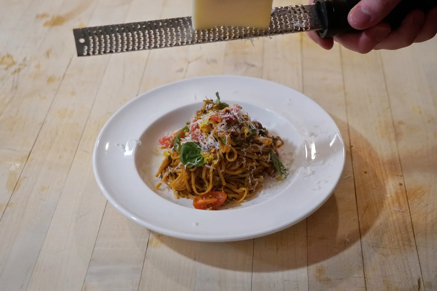 Tomato Pasta with Sun-dried Tomato Pesto