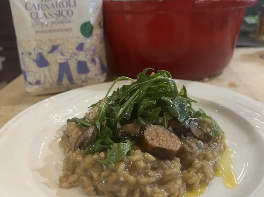 Risotto with Spicy Italian Sausage
